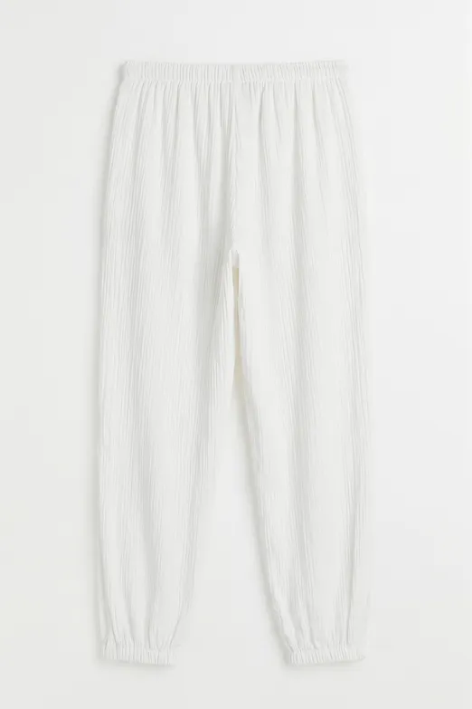Bayan Beyaz Jogger Pantolon - BSL