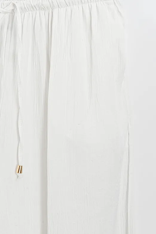 Bayan Beyaz Jogger Pantolon - BSL