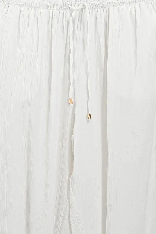 Bayan Beyaz Jogger Pantolon - BSL