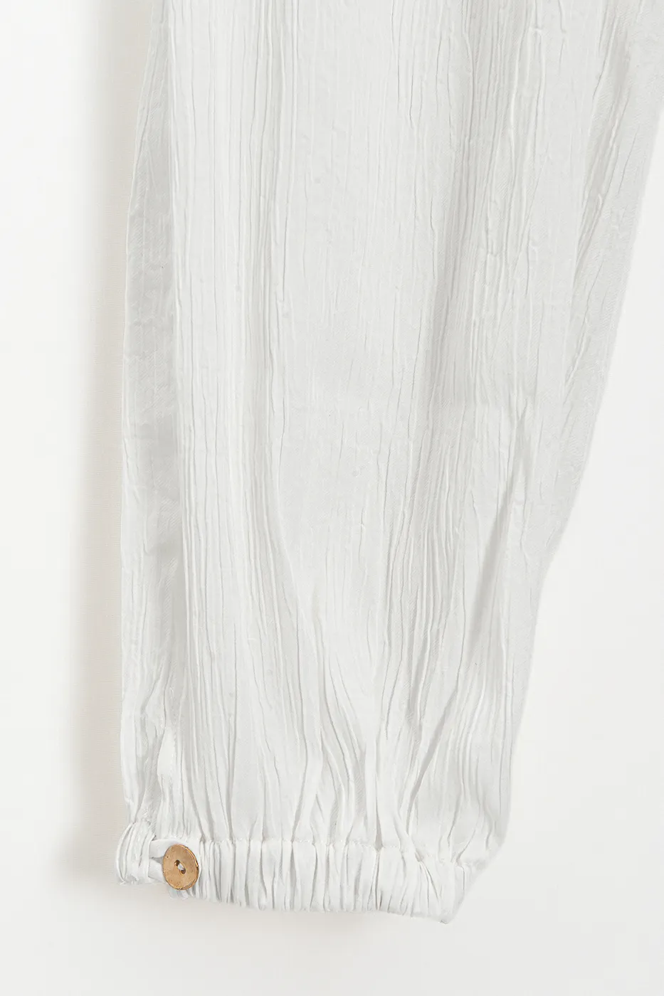 Bayan Beyaz Jogger Pantolon