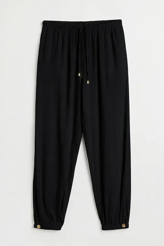 Bayan Siyah Jogger Pantolon - BSL