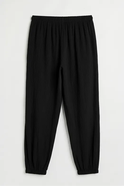 Bayan Siyah Jogger Pantolon - BSL