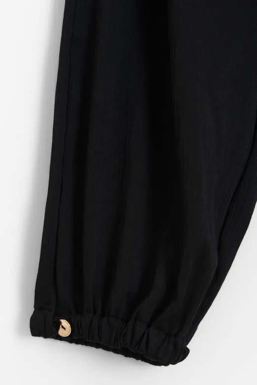 Bayan Siyah Jogger Pantolon - BSL