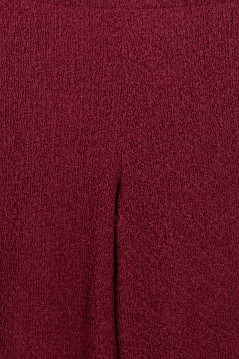 Bayan Bordo Dokulu Bol Pantolon