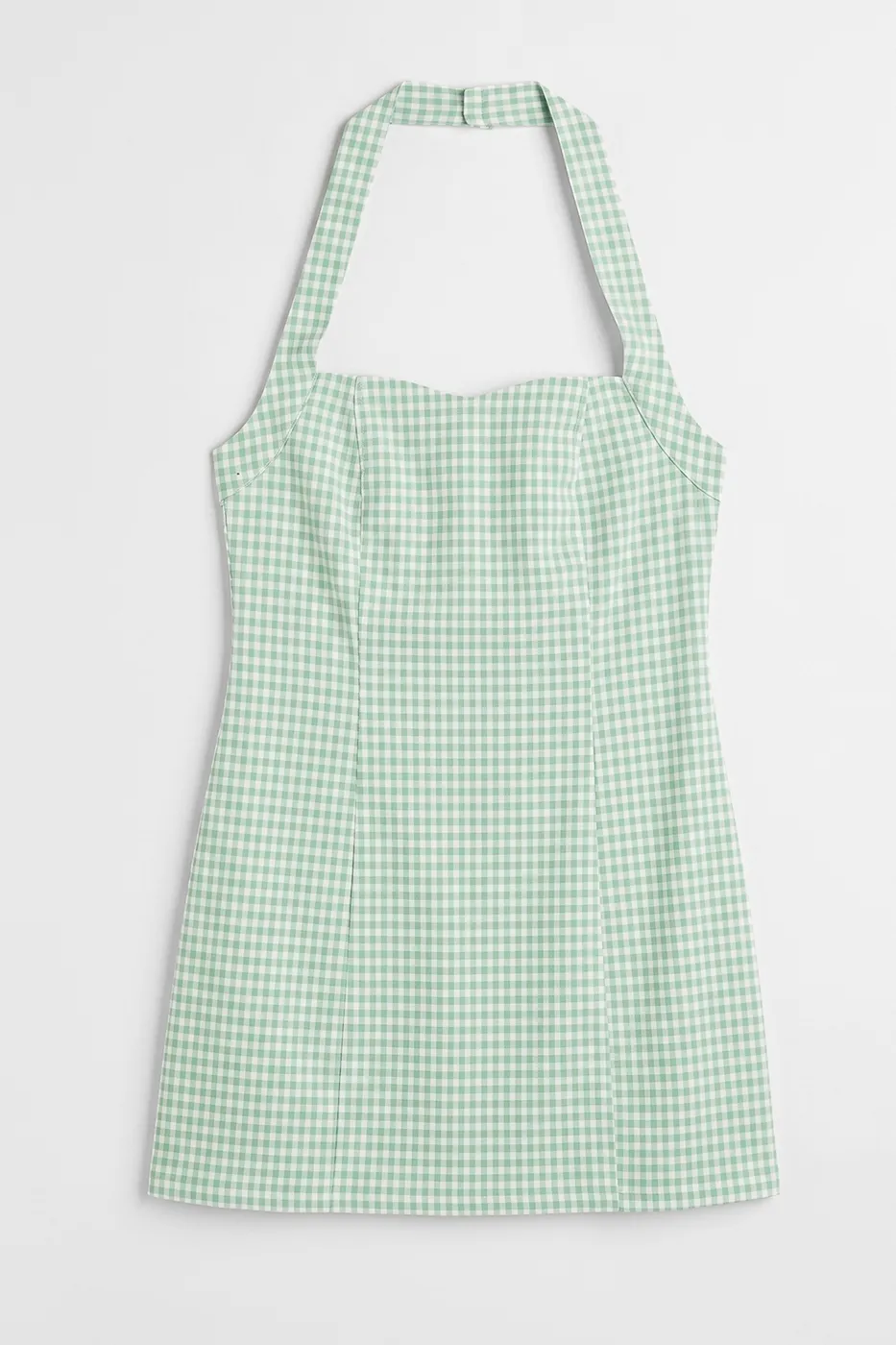 Bayan Yeşil Halter Mini Elbise