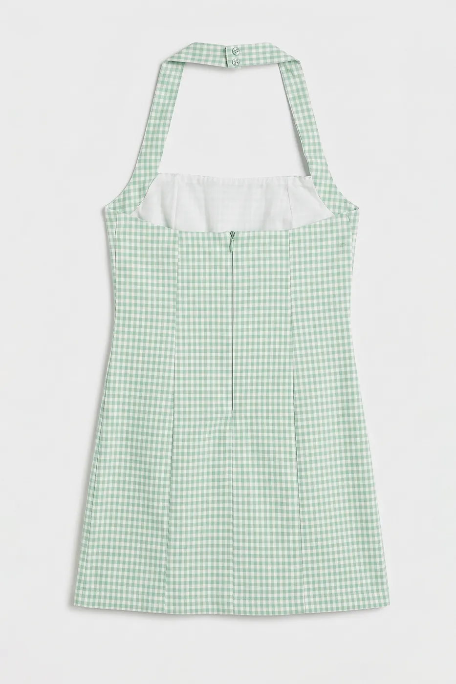 Bayan Yeşil Halter Mini Elbise