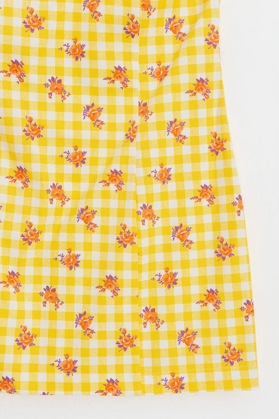 Bayan Sarı Halter Mini Elbise