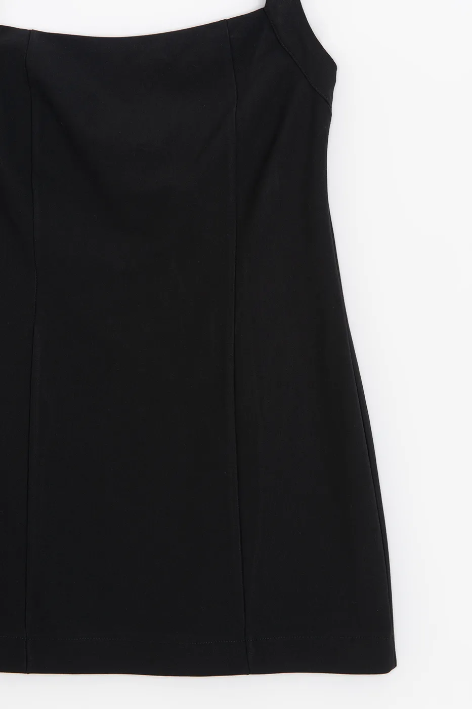 Bayan Siyah Halter Mini Elbise