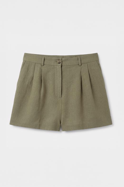 Bayan  %100 Keten Mini Şort