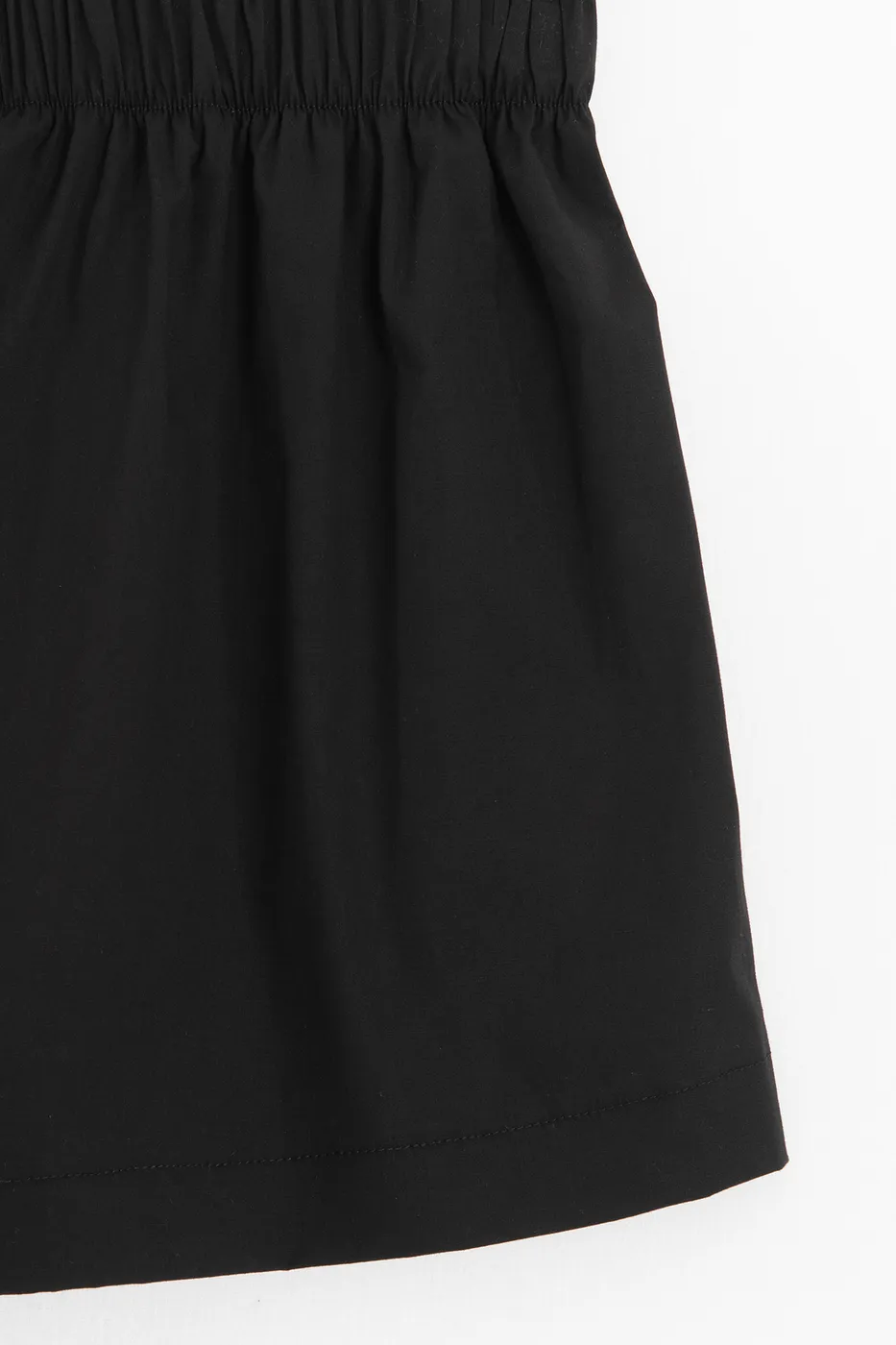 Bayan Siyah Lastikli Mini Şort