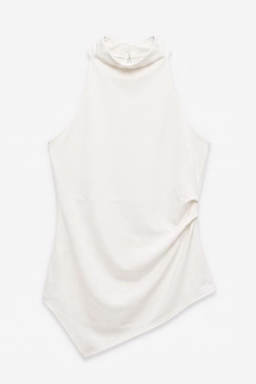Bayan  Dik Halter Yakalı Bluz