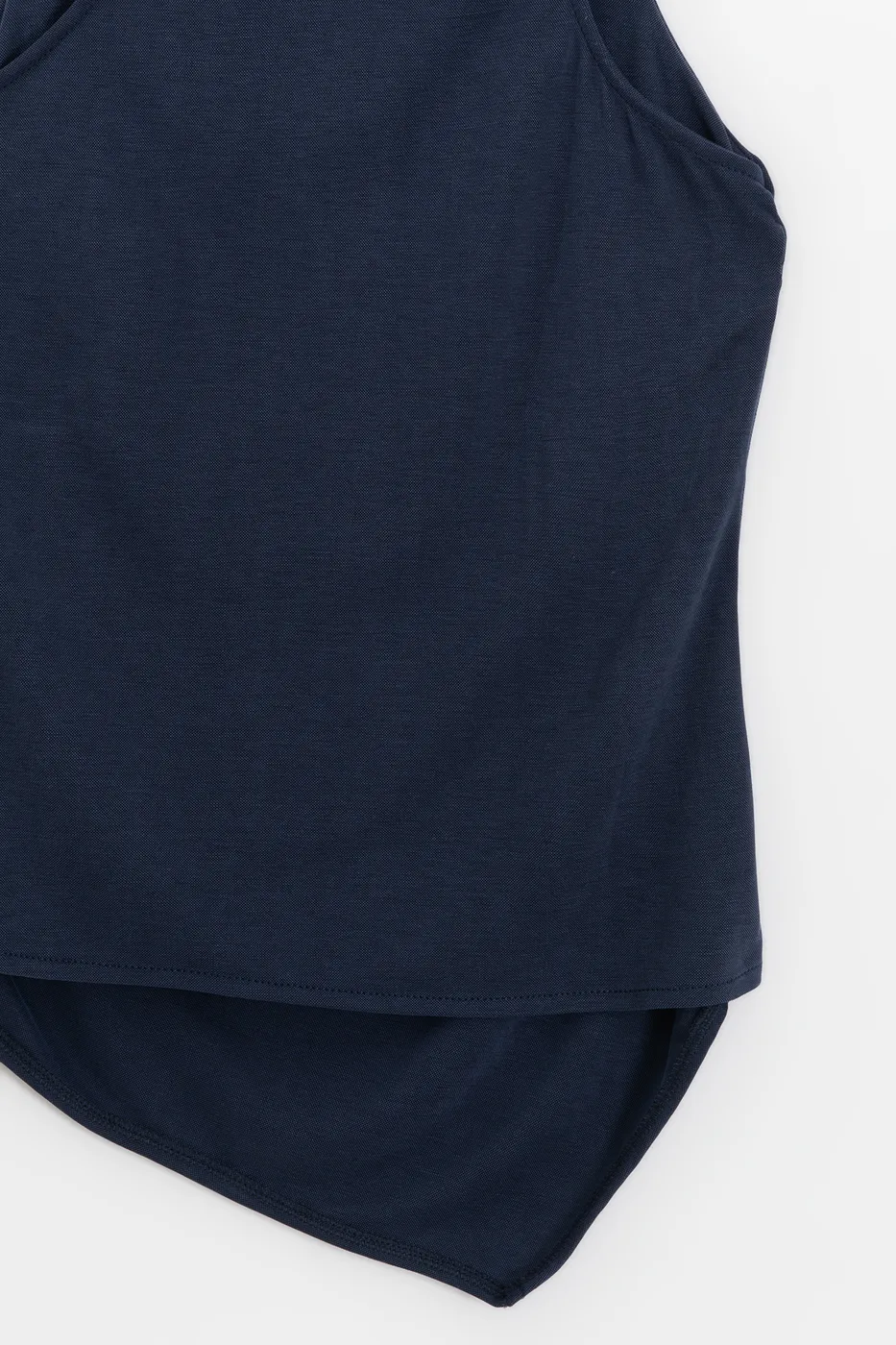 Bayan Lacivert Dik Halter Yakalı Bluz