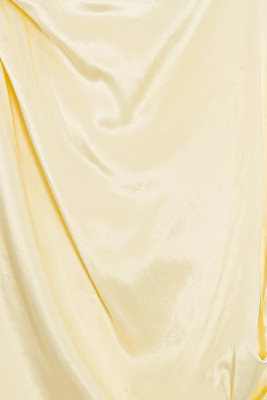 Bayan Sarı Kolsuz Saten Bluz