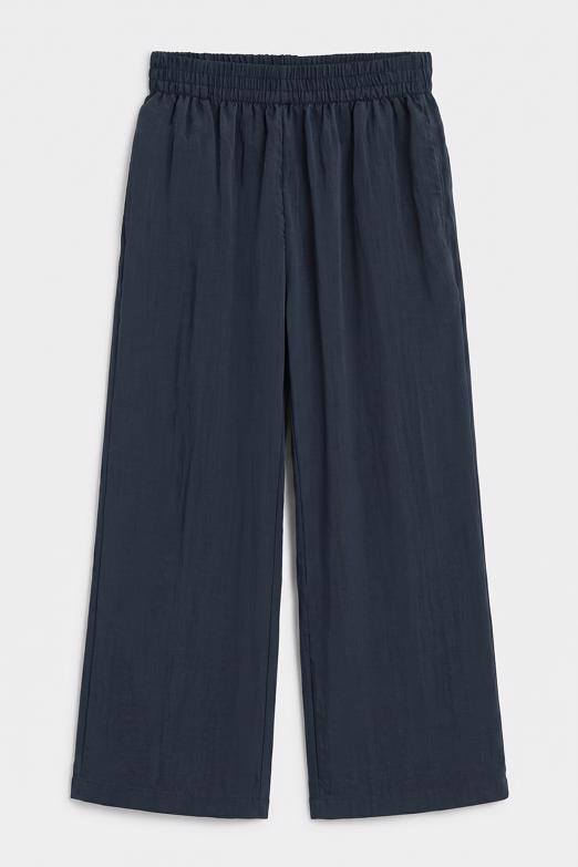Lastikli Bol Pantolon