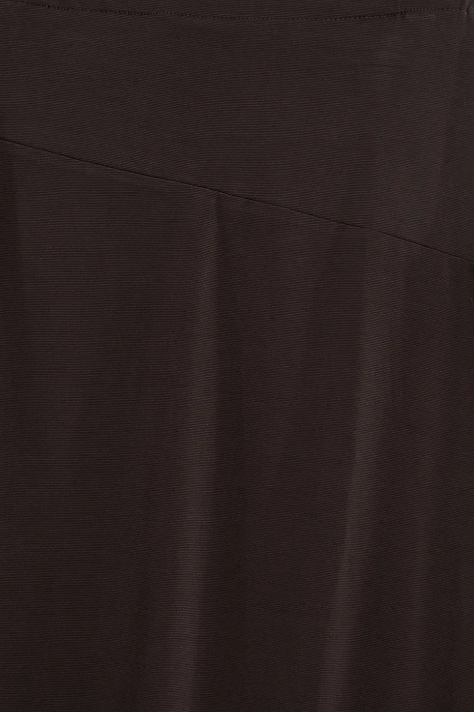 Bayan Kahverengi Asimetrik Etek Ucu Detaylı Midi Etek