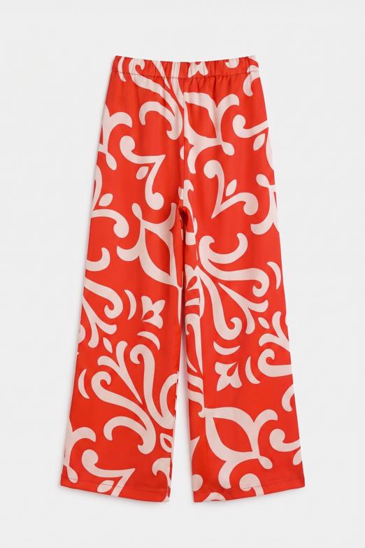 Saten Bol Paça Pantolon
