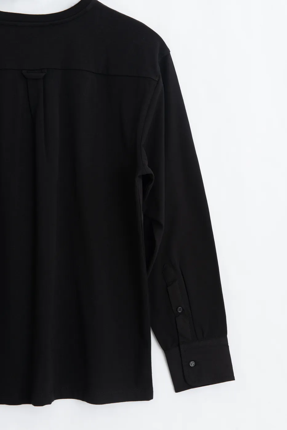Bayan Siyah Gömlek Kollu Oversize Tshirt