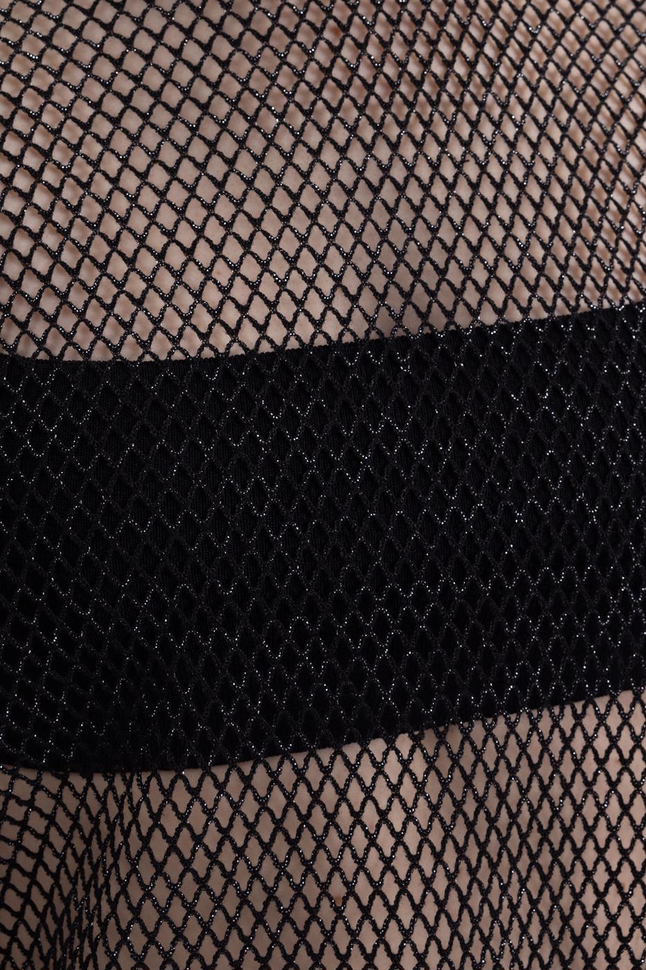 Bayan Siyah Oversıze File Bluz